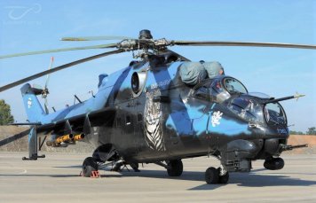 Mezi prvními generálkami Mi-35 byl č. 7353