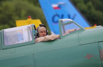 Pilot letounu C-11 Tomáš Bruštík